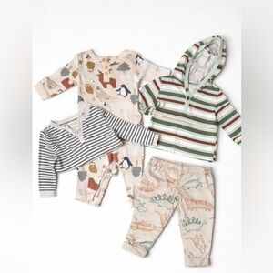Baby Clothing Bundle with Dinosaurs and Stripes size
